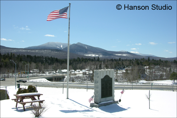 Twin Mountain, NH - View from the Visitors Center - Winter